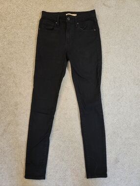 Levi's Black High Rise Skinny Jeans 26